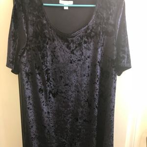 Dress Barn Swing Dress, Crushed Velvet
